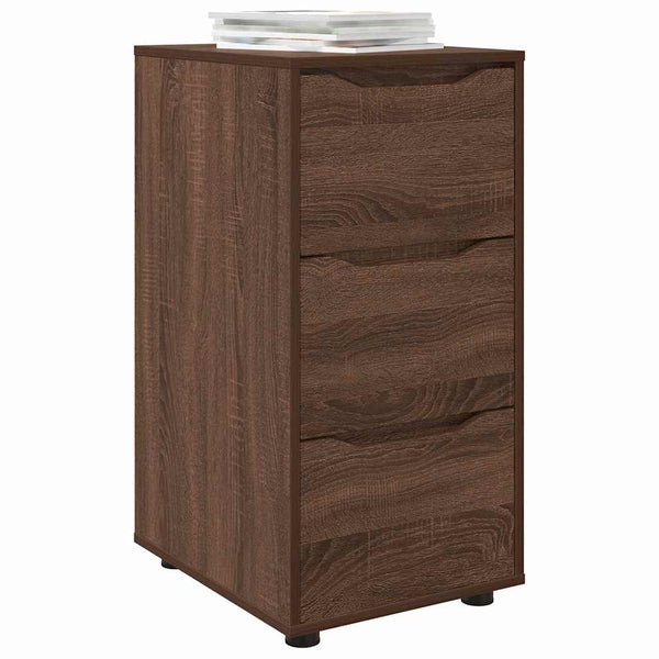 Aufbewahrungsschrank Braun Eichenoptik 40x48x81cm