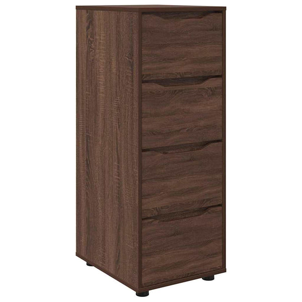 Aufbewahrungsschrank Braun Eichen-Optik 40x48x105 cm