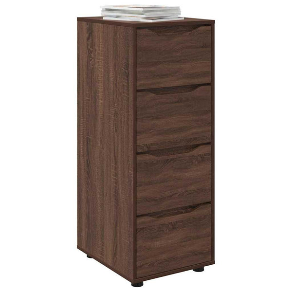 Aufbewahrungsschrank Braun Eichen-Optik 40x48x105 cm