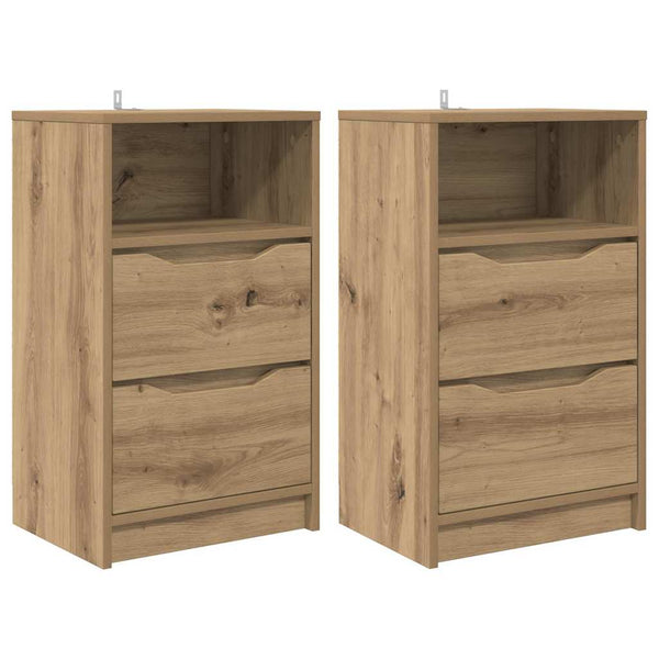 Nachttische 2er-Set Artisan Eiche