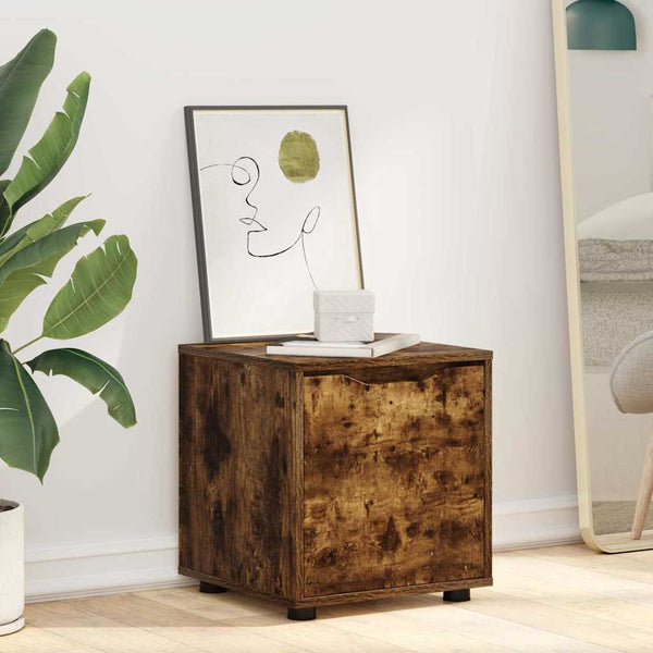 vidaXL Bathroom Cabinet Smoked Oak 40.5 x 40 x 44 cm