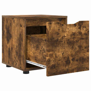 vidaXL Bathroom Cabinet Smoked Oak 40.5 x 40 x 44 cm