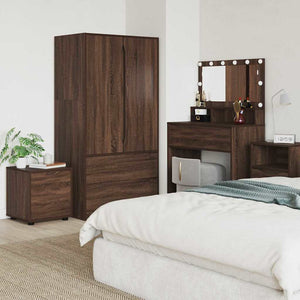 vidaXL Bathroom Cabinet Brown Oak Effect 40.5 x 40 x 44 cm