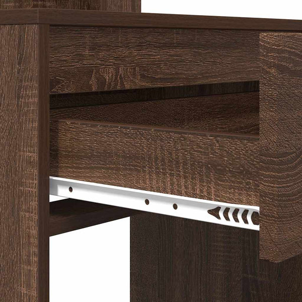 vidaXL Bedroom Dressing Tables with Drawers Brown Oak Look
