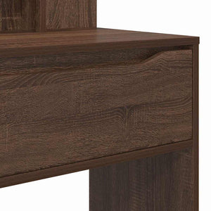 vidaXL Bedroom Dressing Tables with Drawers Brown Oak Look