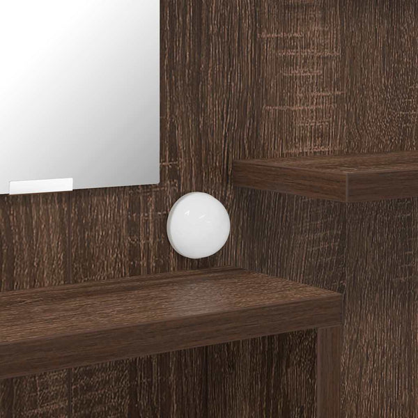 vidaXL Bedroom Dressing Tables with Drawers Brown Oak Look