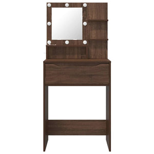 vidaXL Bedroom Dressing Tables with Drawers Brown Oak Look