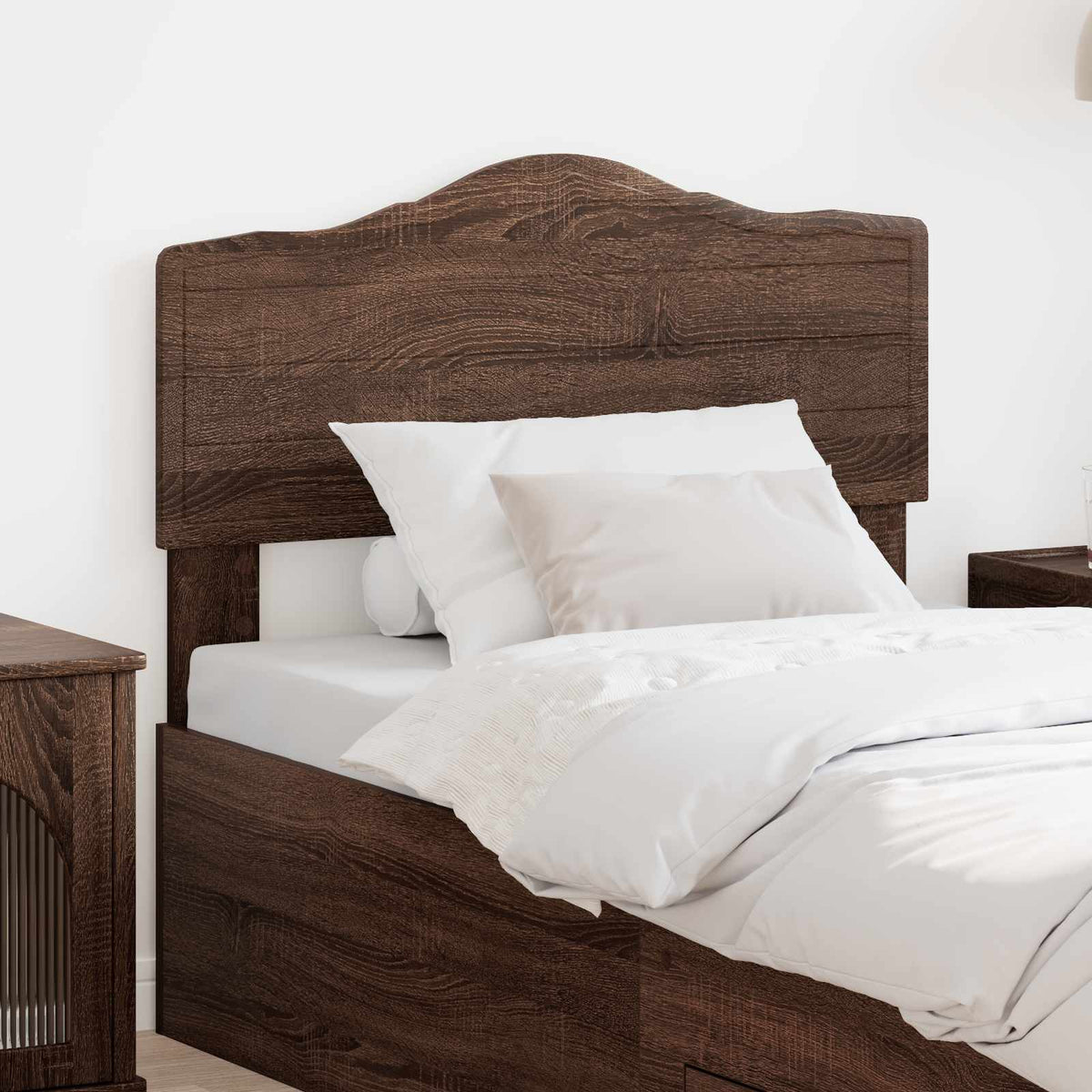 vidaXL Headboard Brown Oak Look Engineered Wood