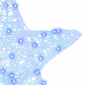 vidaXL 3D Star with 50 Blue LEDs 55 x 53.5 x 10 cm Acrylic