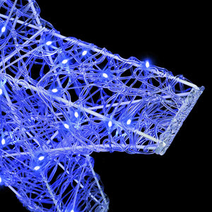 vidaXL 3D Star with 50 Blue LEDs 55 x 53.5 x 10 cm Acrylic