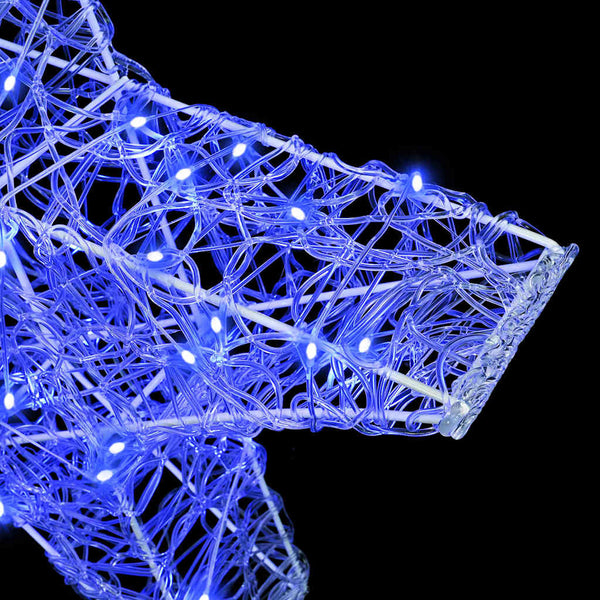 vidaXL 3D Star with 50 Blue LEDs 55 x 53.5 x 10 cm Acrylic