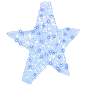 vidaXL 3D Star with 50 Blue LEDs 55 x 53.5 x 10 cm Acrylic