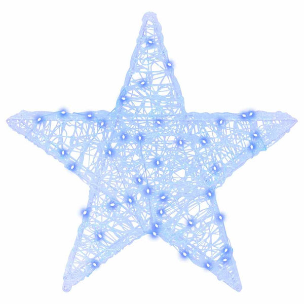 vidaXL 3D Star with 50 Blue LEDs 55 x 53.5 x 10 cm Acrylic