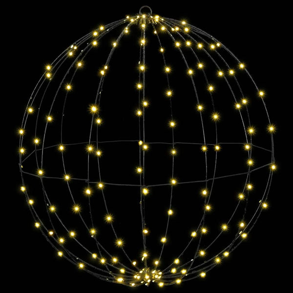 vidaXL Sphere with 192 LED Lights Warm White 59.5 x 59.5 x 63 cm Metal