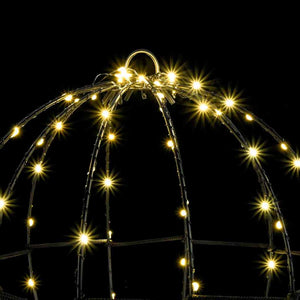 vidaXL Ball with 192 LEDs 2 pcs Warm White 30 x 30 x 32 cm Metal