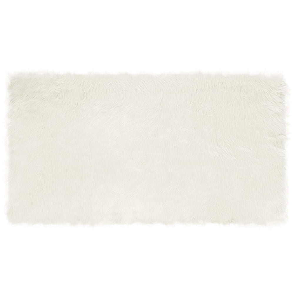 vidaXL TAFALLA Faux Sheepskin Rug White 60 x 110 cm Polyester