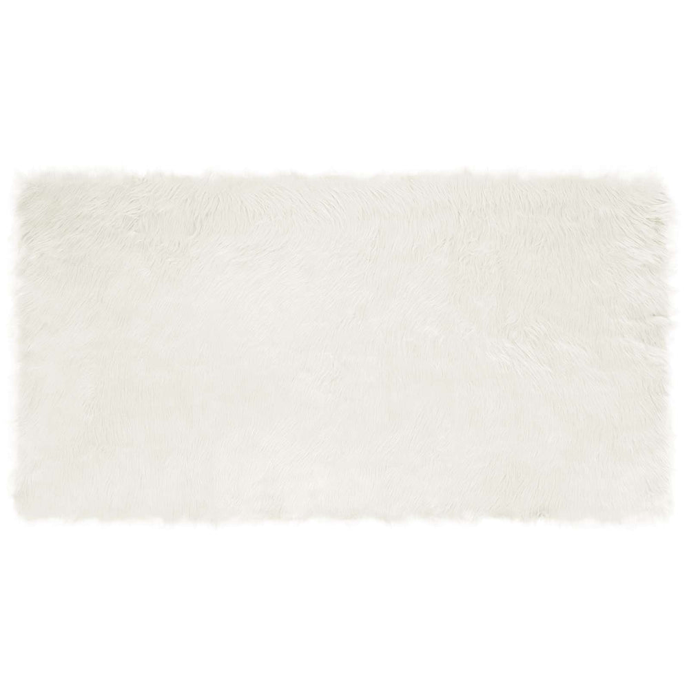 vidaXL Faux Sheepskin Rug TAFALLA White 80 x 150 cm Polyester