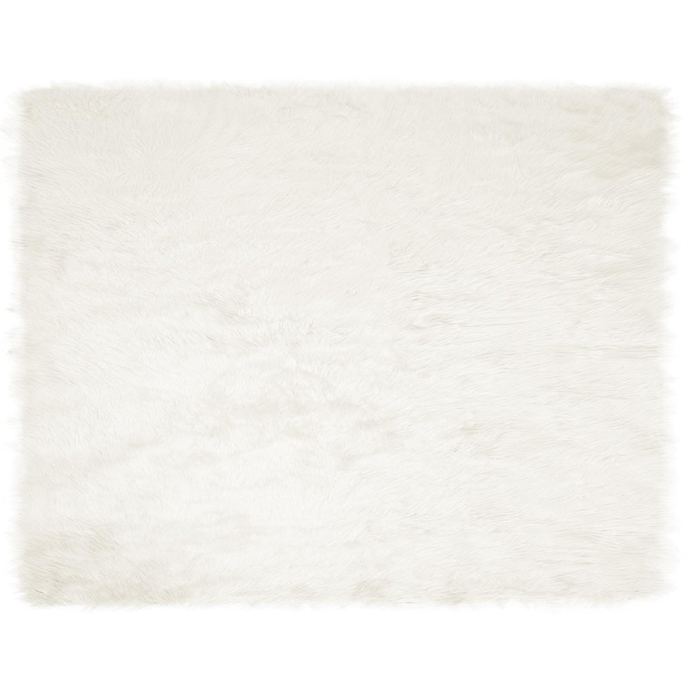 vidaXL TAFALLA Faux Sheepskin Rug White 200 x 280 cm Polyester