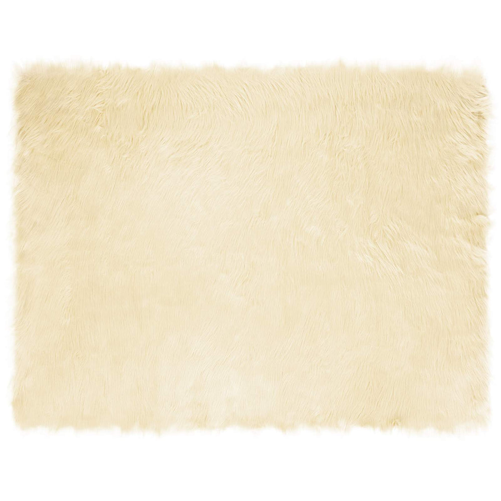 vidaXL Faux Sheepskin Rug TAFALLA Cream 240 x 340 cm Polyester