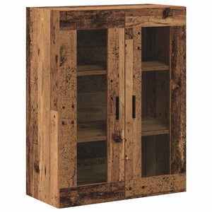 Highboard 2er-Set Altholz-Optik