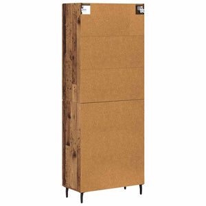 Highboard 2er-Set Altholz-Optik
