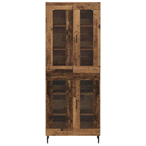Highboard 2er-Set Altholz-Optik