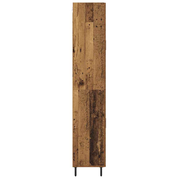 Highboard 2er-Set Altholz-Optik