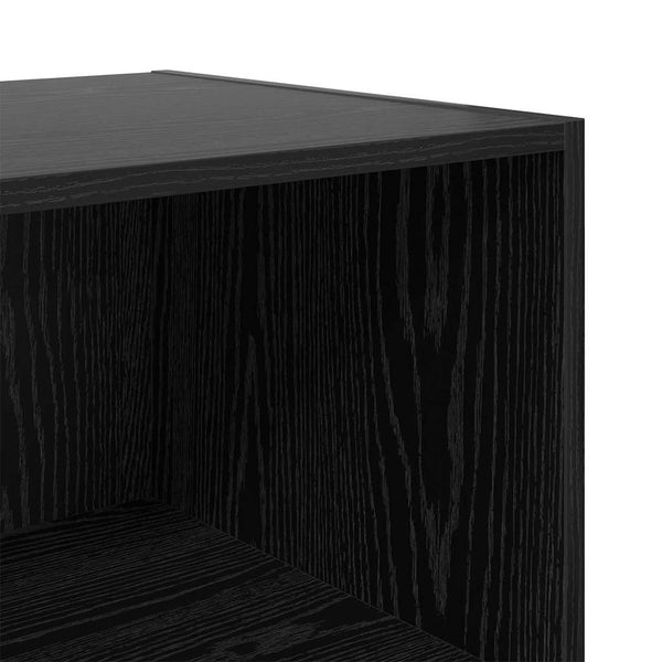Kleiderschrank Schwarz Eichen-Optik 200cm