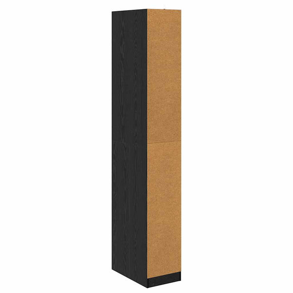 Kleiderschrank Schwarz Eichen-Optik 200cm