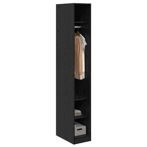 Kleiderschrank Schwarz Eichen-Optik 200cm