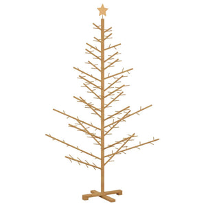 vidaXL Wooden Christmas Tree Brown 180 cm Solid Pine Wood