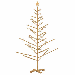 vidaXL Wooden Christmas Tree Brown 180 cm Solid Pine Wood