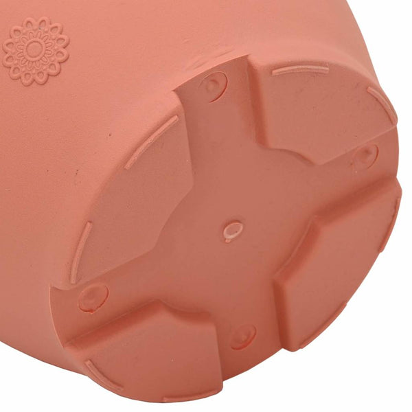 vidaXL Round Flower Pot 6 pcs Terracotta Ø 34 x 28 cm Plastic