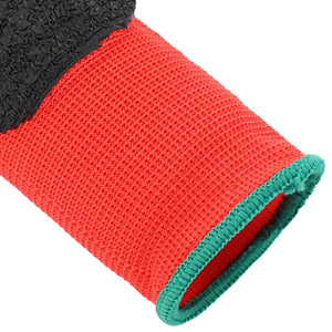 vidaXL Work Gloves 12 pcs Red and Black 11 / XXL