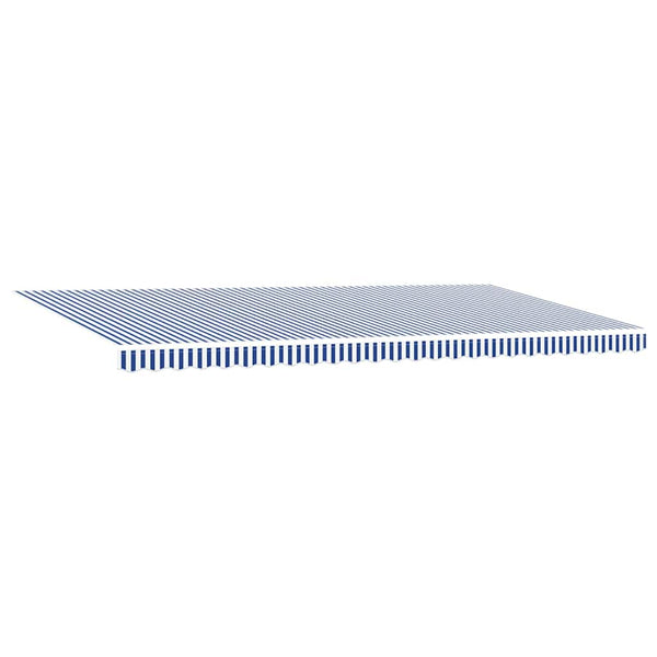 vidaXL Retractable Awning Blue and White 600 x 300 cm