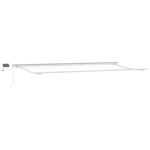 vidaXL Retractable Awning Blue and White 600 x 300 cm