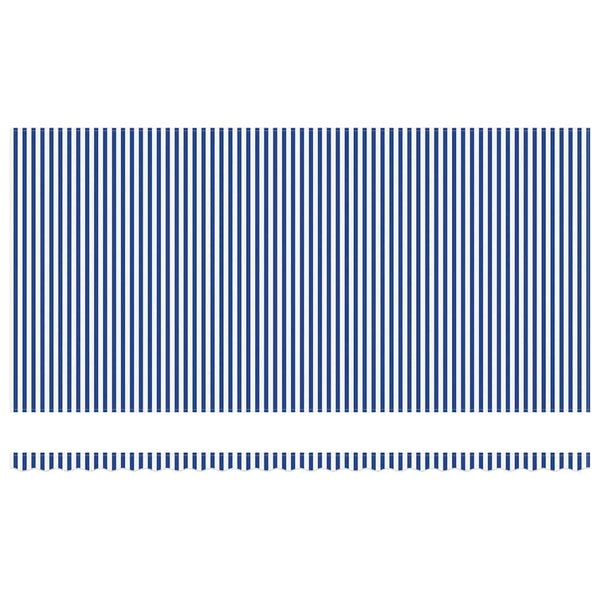 vidaXL Retractable Awning Blue and White 600 x 300 cm