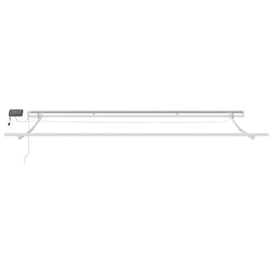 vidaXL Retractable Awning Blue and White 450 x 300 cm