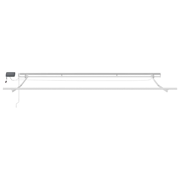 vidaXL Retractable Awning Blue and White 450 x 300 cm