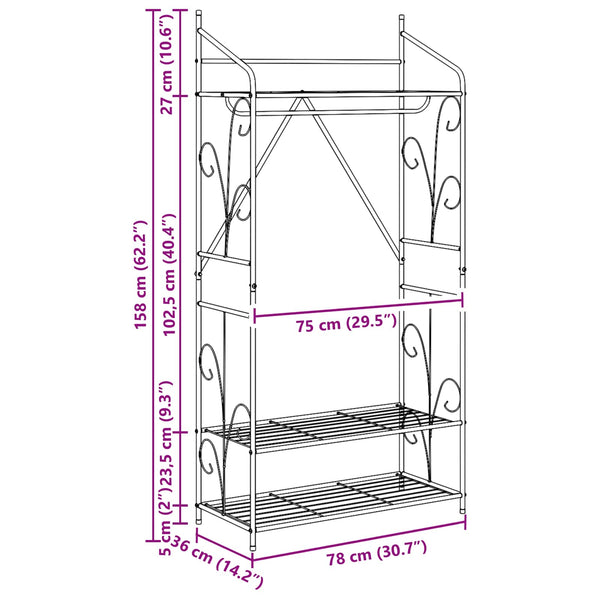 Offener Kleiderschrank 2er Set