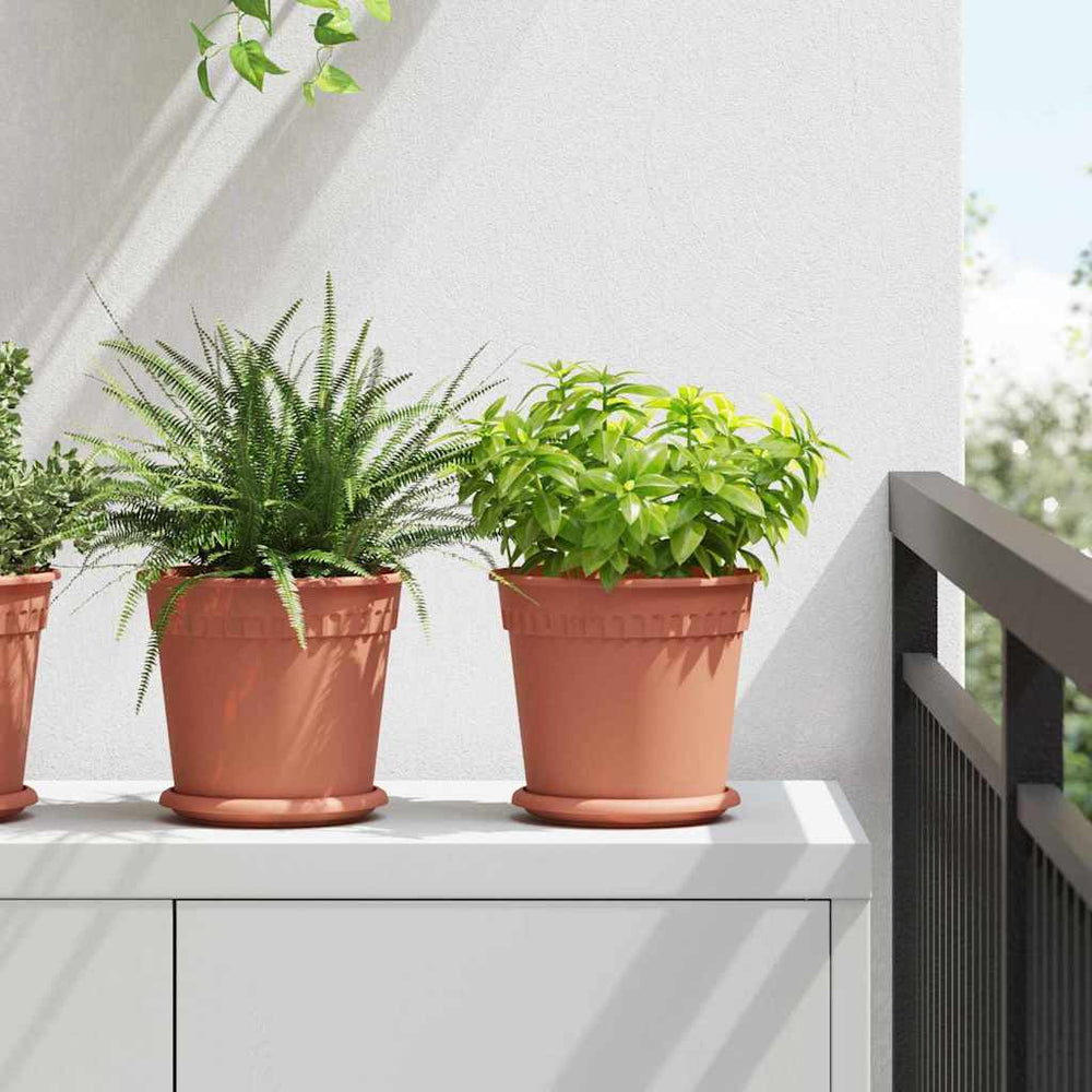 Blumentöpfe 6er Set Ziegelrot Ø 19cm