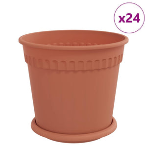 Blumentöpfe Ziegelrot 19 cm, 24er Set