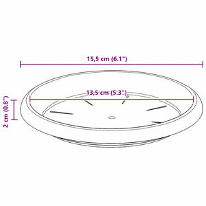 Blumentöpfe Ziegelrot 19 cm, 24er Set
