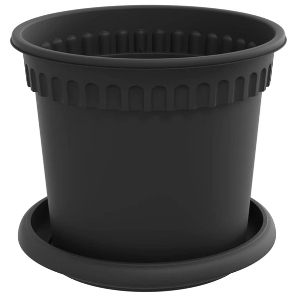 Blumentöpfe Schwarz Ø 15cm, 24er Set