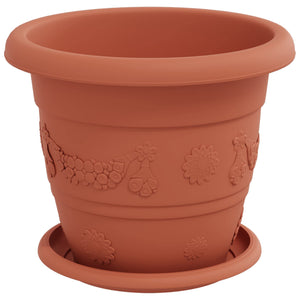 Blumentöpfe Ziegelrot 6 Stk. Ø 22cm