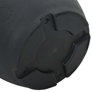 Schwarze Blumentöpfe 6er-Set, Ø 26cm