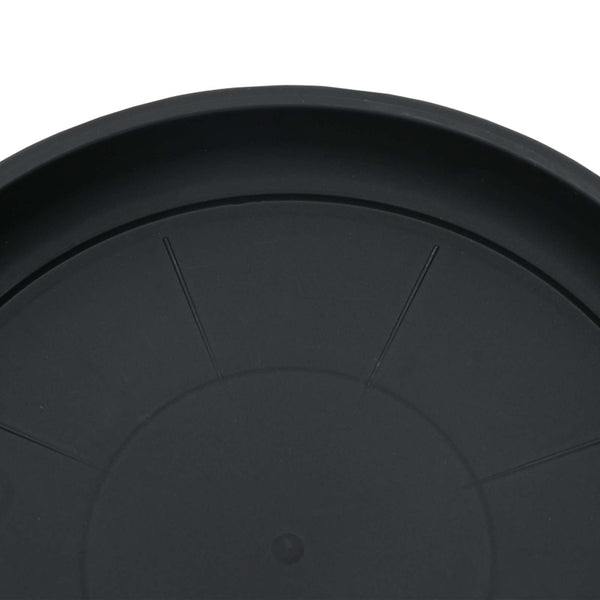 Schwarze Blumentöpfe 6er-Set, Ø 26cm