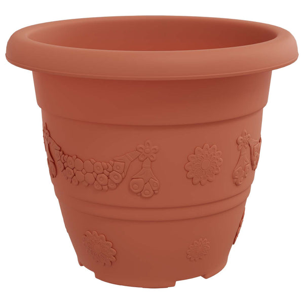 Blumentöpfe Ziegelrot 24er Set Ø22cm