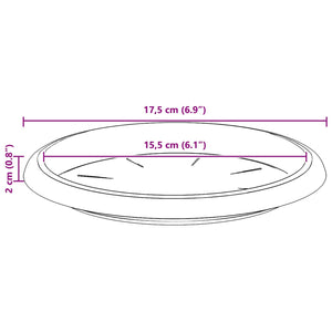 Blumentöpfe Ziegelrot 24er Set Ø22cm