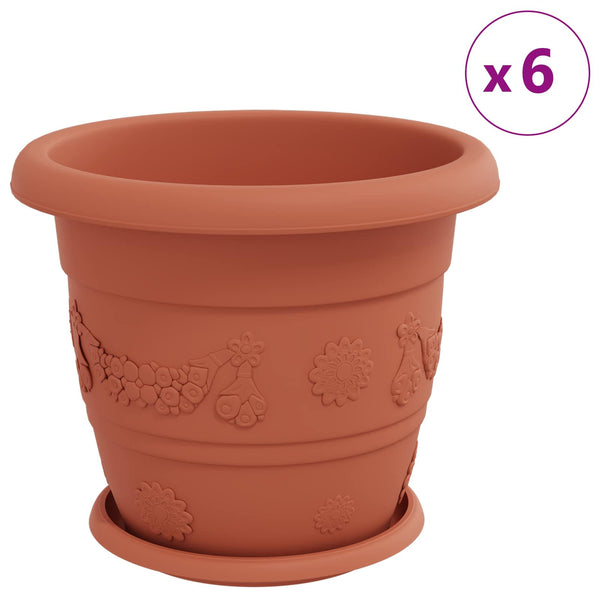 Blumentöpfe Ziegelrot 30 cm, 24er Set